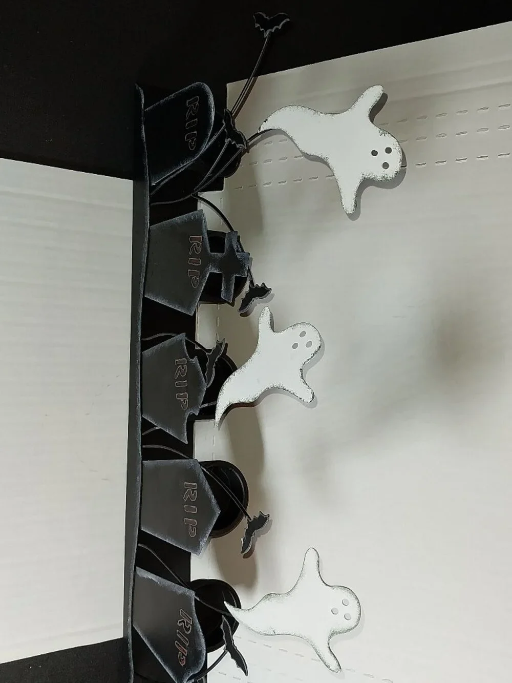 Pottery Barn Halloween Cemetery Metal Votive Candle Holder
